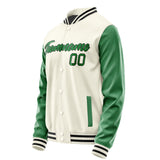 Custom Cream Emerald Green Jacket JA0303240317B21724