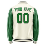 Custom Cream Emerald Green Jacket JA0303240317B31724