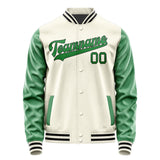 Custom Cream Emerald Green Jacket JA0303240317B31724