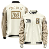 Custom Cream Light Khaki Jacket JA030325031717252517