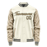 Custom Cream Light Khaki Jacket JA0303250317B21725