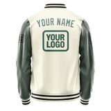 Custom Cream Blue Green Jacket JA030327031717272717