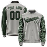 Custom Gray Dark Green Jacket