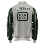 Custom Gray Dark Green Jacket JA040406041817060617