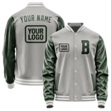 Custom Gray Dark Green Jacket