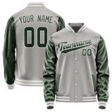 Custom Gray Dark Green Jacket