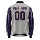 Custom Gray Purple Jacket JA0404070417B31707