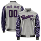 Custom Gray Purple Jacket