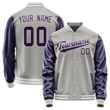 Custom Gray Purple Jacket