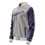 Custom Gray Purple Jacket JA0404070418B31807