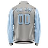 Custom Gray Light Blue Jacket JA0404080417B31708