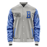 Custom Gray Sky Blue Jacket JA040409041817090917