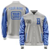 Custom Gray Sky Blue Jacket