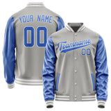 Custom Gray Sky Blue Jacket