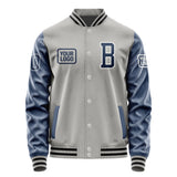 Custom Gray Blue Jacket JA040410041718101018