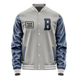 Custom Gray Blue Jacket JA040410041817101017