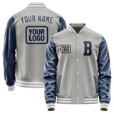 Custom Gray Blue Jacket