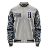 Custom Gray Navy Jacket JA040411041718111118