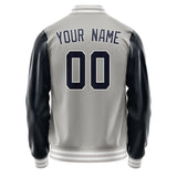 Custom Gray Navy Jacket JA0404110418B31811