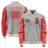 Custom Gray Orange Red Jacket