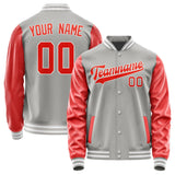 Custom Gray Orange Red Jacket