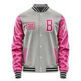 Custom Gray Pink Jacket JA040413041718131318