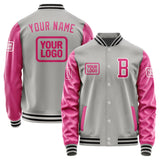 Custom Gray Pink Jacket