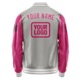 Custom Gray Pink Jacket JA040413041817131317