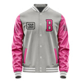 Custom Gray Pink Jacket JA040413041817131317