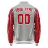 Custom Gray Red Jacket JA0404140418B31814