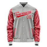 Custom Gray Red Jacket JA0404140418B31814