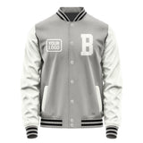 Custom Gray White Jacket JA040418041718181818