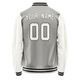 Custom Gray White Jacket JA0404180417B31718