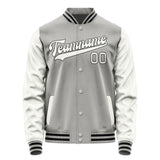 Custom Gray White Jacket JA0404180417B31718