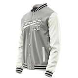 Custom Gray White Jacket JA0404180417B31718