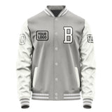 Custom Gray White Jacket JA040418041817181817