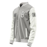 Custom Gray White Jacket JA040418041817181817