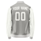 Custom Gray White Jacket JA0404180418B31818