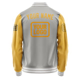 Custom Gray Yellow Jacket JA040419041817191917