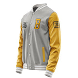 Custom Gray Yellow Jacket JA040419041817191917