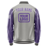 Custom Gray Light Purple Jacket JA040423041718232318