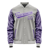 Custom Gray Light Purple Jacket JA0404230418B31823