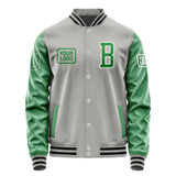 Custom Gray Emerald Green Jacket JA040424041718242418