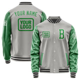 Custom Gray Emerald Green Jacket