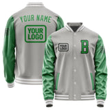 Custom Gray Emerald Green Jacket JA040424041817242417