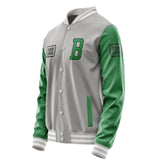 Custom Gray Emerald Green Jacket JA040424041817242417