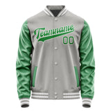 Custom Gray Emerald Green Jacket JA0404240418B31824