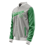 Custom Gray Emerald Green Jacket JA0404240418B31824