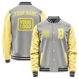 Custom Gray Light Yellow Jacket