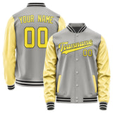 Custom Gray Light Yellow Jacket